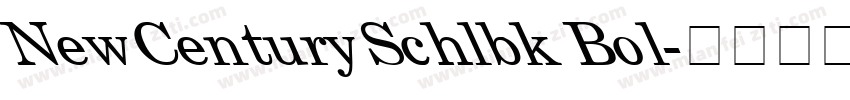 NewCenturySchlbk Bol字体转换